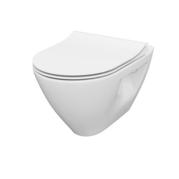 Piekaramais pods Cersanit Mille Rimfree, bez vāka balts S701-454