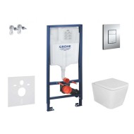 Комплект Grohe рама Rapid SL , WC унитаз Kielle Arkas Rimless  +кнопка Skate Cosmopolitan +кришка Soft Close 11BA1102