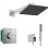 Душевая система Hansgrohe встраиваемая с душевой лейкой, термостатом и ручным душем 21HHH003 хром