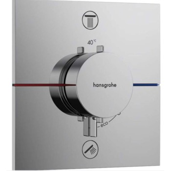 Dušas sistēma Hansgrohe iebūvejamā ar dušas galvu, termostatu un rokas sušu 21HHH003 hromēts
