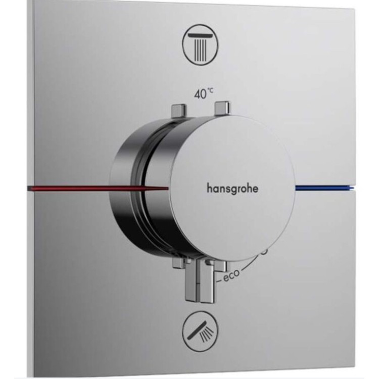 Dušas sistēma Hansgrohe iebūvejamā ar dušas galvu, termostatu un rokas sušu SANI21HHH003 hromēts Dušas sistēma Hansgrohe iebūvejamā ar dušas galvu, termostatu un rokas sušu SANI21HHH003 hromēts