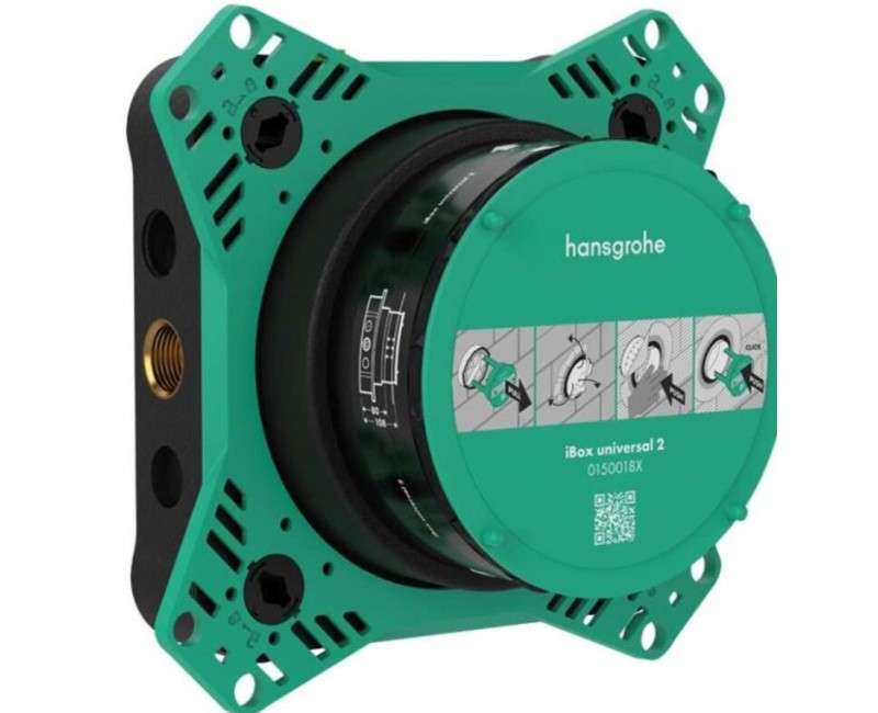 Душевая система Hansgrohe встраиваемая с душевой лейкой, термостатом и ручным душем SANI21HHH003 хром