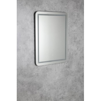 Зеркало для ванной Aqualine со LED подсветкой, 80x60 см, сенсорное SC080