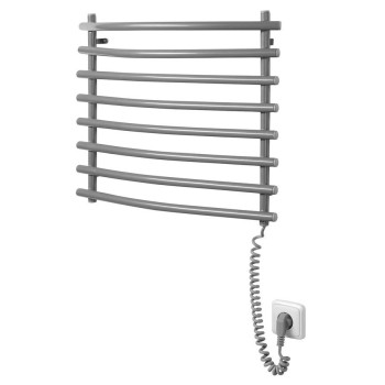 Dvieļu žāvētājs / Radiators AQUALINE Elektriskais 57x47cm, pelēks alumīnijs/metālisks RAL9007 SU210A