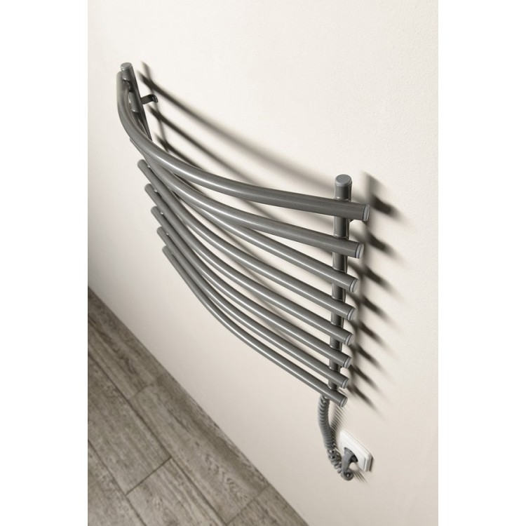 Dvieļu žāvētājs / Radiators AQUALINE Elektriskais 57x47cm, pelēks alumīnijs/metālisks RAL9007 SU210A Dvieļu žāvētājs / Radiators AQUALINE Elektriskais 57x47cm, pelēks alumīnijs/metālisks RAL9007 SU210A