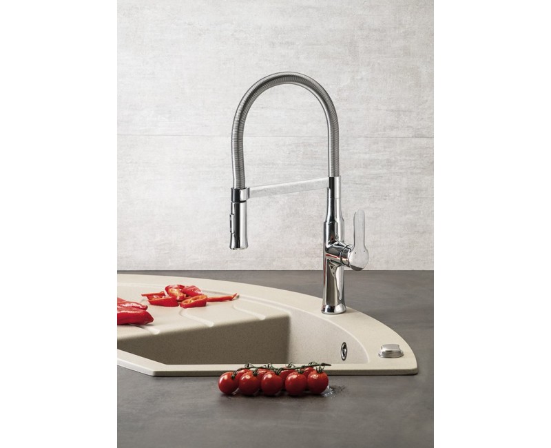 Смеситель для кухни Sapho Jessy с выдвижной лейкой, хром 1105-62