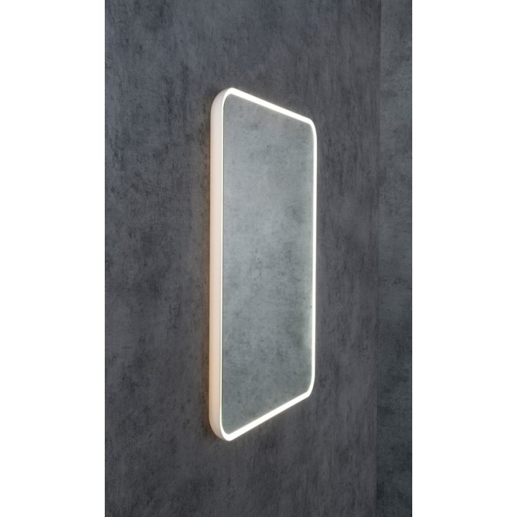 Vannas istabas spogulis Sapho Float ar LED apgaismojumu 60x80 cm, balts 22572