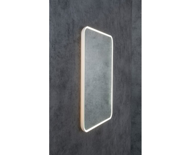 Vannas istabas spogulis Sapho Float ar LED apgaismojumu 60x80 cm, balts 22572