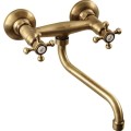 Смеситель для кухниSapho Reitano Rubinetteria Antea настенный бронза 3066