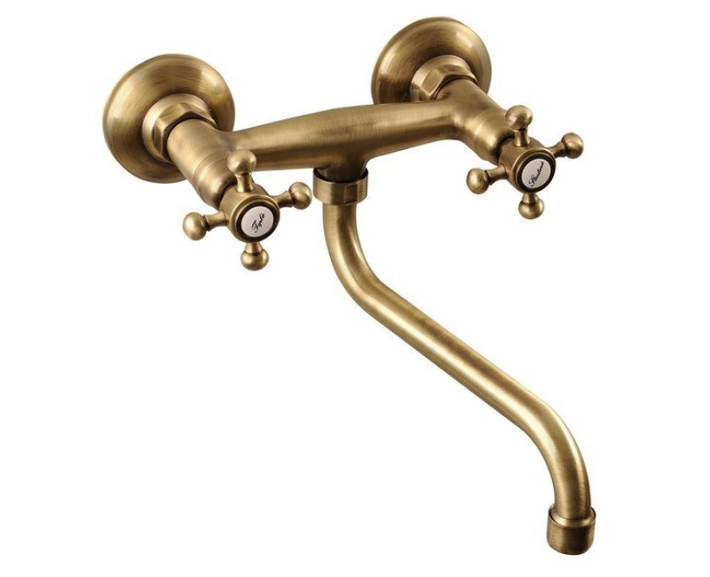 Смеситель для кухниSapho Reitano Rubinetteria Antea настенный бронза 3066