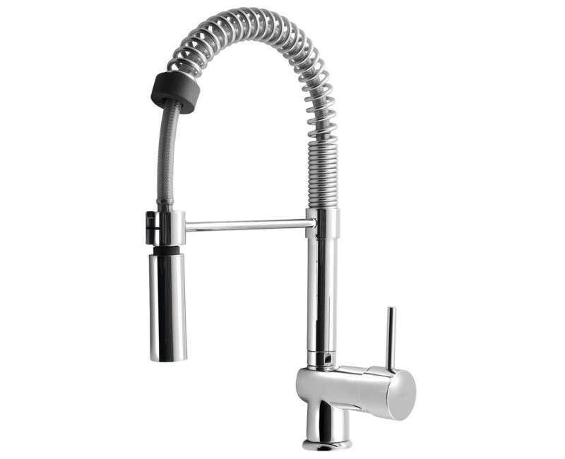 Смеситель для кухниSapho Rhapsody с выдвижной душевой лейкой, хром 5547