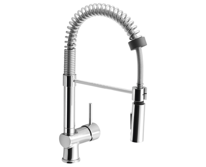 Смеситель для кухниSapho Rhapsody с выдвижной душевой лейкой, хром 5547