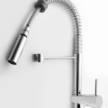 Смеситель для кухниSapho Rhapsody с выдвижной душевой лейкой, хром 5547
