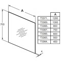Зеркало для ванной Ideal Standard с подсветкой 40x70 см T3364BH