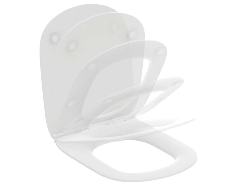 Кришка для унитаза Tesi Ideal Standard с функцией SoftClose, белое, T3527V1