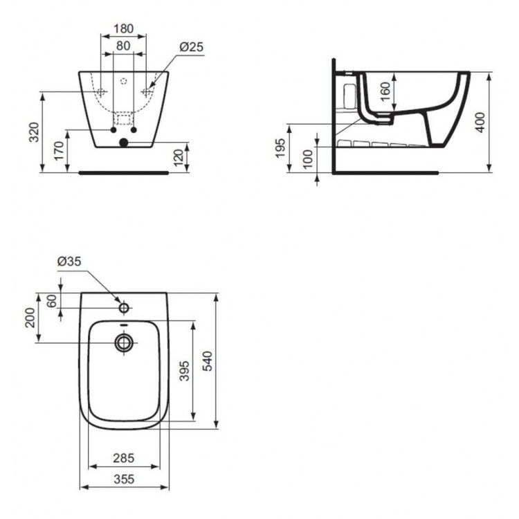 Piekaramais Bide Ideal Standard i.Life S Balts Piekaramais Bide Ideal Standard i.Life S Balts