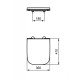 Poda vāks Ideal Standard i.Life S ar SoftClose Balts T473701