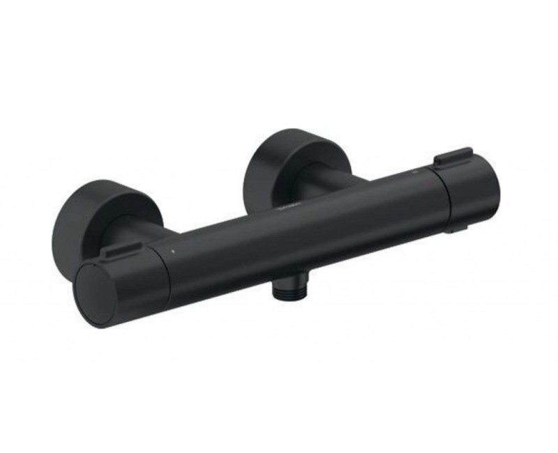 Dušas maisītājs Duravit Thermostatic, ar termostatu, Melns Matēts