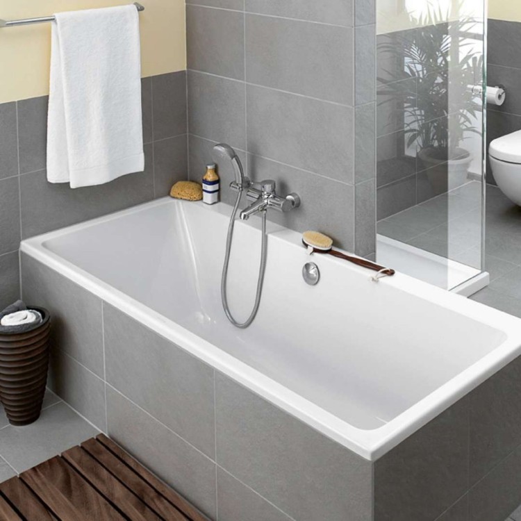 Vanna Villeroy & Boch Subway Duo, 170x75 cm, Akrila, Alpu balta UBA170SUB2V-01