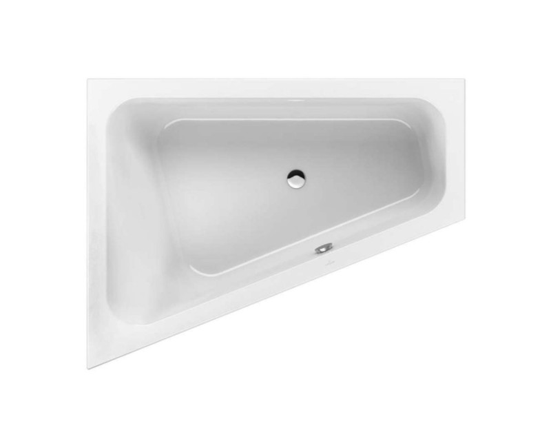 Vanna Villeroy & Boch Loop&Friends 135x175x44cm, Akrila, kreisā, balta UBA175LFS9LIV-01