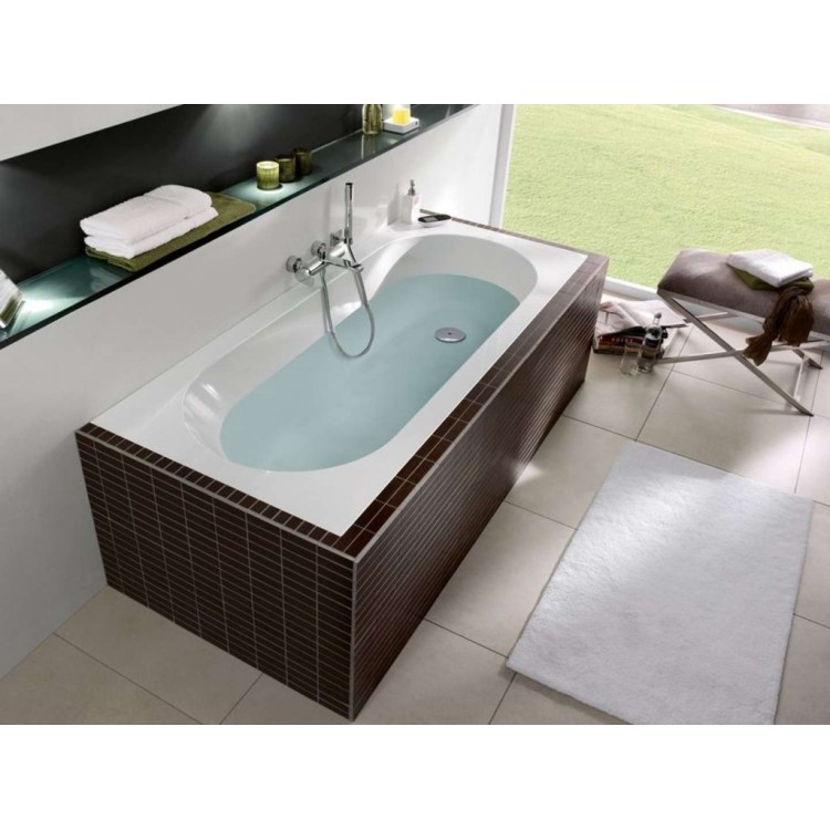 Ванна Villeroy & Boch Oberon 160x75 см, Quaryl, альпийский белый UBQ160OBE2V-01