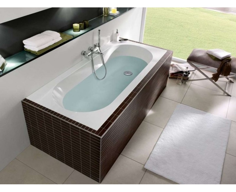 Vanna Villeroy & Boch Oberon 160x75 cm, Quaryl, Alpu balta UBQ160OBE2V-01