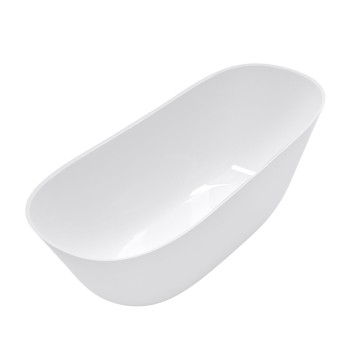 Brīvi stāvošā vanna Villeroy & Boch Theano 170x75cm, Quaryl®, SilentFlow, Alpu balta UBQ170ANH7F200TV01