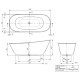 Brīvi stāvošā vanna Villeroy & Boch Theano Quaryl®, 170x75cm, Alpu balta UBQ170ANH7F200V-01 Brīvi stāvošā vanna Villeroy & Boch Theano Quaryl®, 170x75cm, Alpu balta UBQ170ANH7F200V-01