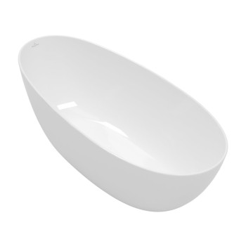 Brīvi stāvošā vanna Villeroy & Boch Antao 170x75cm,  Quaryl®, SilentFlow, Alpu balta UBQ170TAO7TV-01