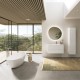 Brīvi stāvošā vanna Villeroy & Boch Antao 170x75cm,  Quaryl®, SilentFlow, Alpu balta UBQ170TAO7TV-01