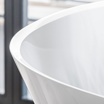 Brīvi stāvošā vanna Villeroy & Boch 175x80cm, Quaryl®, Alpu balta UBQ175ANH7F400V-01