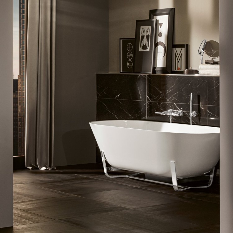 Brīvi stāvošā vanna Villeroy & Boch 175x80cm, Quaryl®, Alpu balta UBQ175ANH7F400V-01 Brīvi stāvošā vanna Villeroy & Boch 175x80cm, Quaryl®, Alpu balta UBQ175ANH7F400V-01