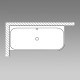 Vanna Villeroy & Boch Architectura Oberon 2.1, 180x80cm, Quaryl® (Lietais marmors), Balta UBQ180OBN9CL00VD01
