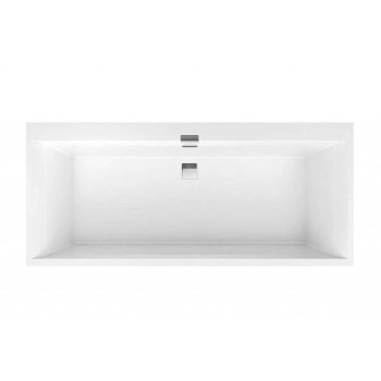 Vanna Villeroy & Boch Architectura Squaro Edge 12, 190x90cm, Quaryl® (Lietais marmors), Balta UBQ190SQE2DV-01