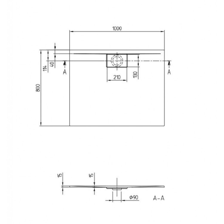 Dušas paliktnis Villeroy & Boch Architectura MetalRim 80x100cm, VilboGrip, Akrila Balts UDA1080ARA215GV-01 Dušas paliktnis Villeroy & Boch Architectura MetalRim 80x100cm, VilboGrip, Akrila Balts UDA1080ARA215GV-01