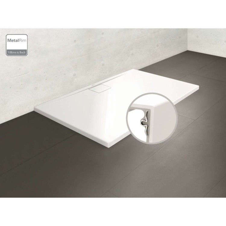 Dušas paliktnis Villeroy & Boch Architectura MetalRim 90x80cm, Akrila Balts UDA8080ARA115V-01 Dušas paliktnis Villeroy & Boch Architectura MetalRim 90x80cm, Akrila Balts UDA8080ARA115V-01