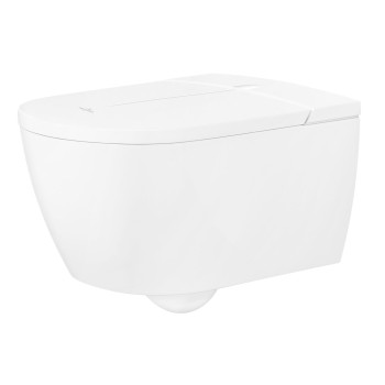 Подвесной унитаз с функцией биде Villeroy & Boch ViClean CeramicPlus Rimfree с крышкой SoftClose
