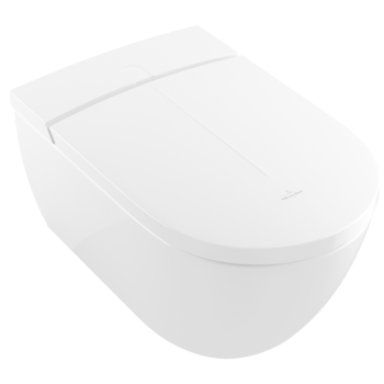 Подвесной унитаз с функцией биде Villeroy & Boch ViClean I-200 CeramicPlus Rimfree с крышкой SoftClose Белый
