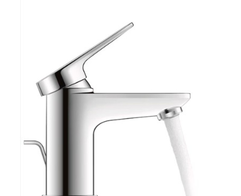 Смеситель для раковины Duravit Wave EasyClean с клапаном Pop Up Chrome