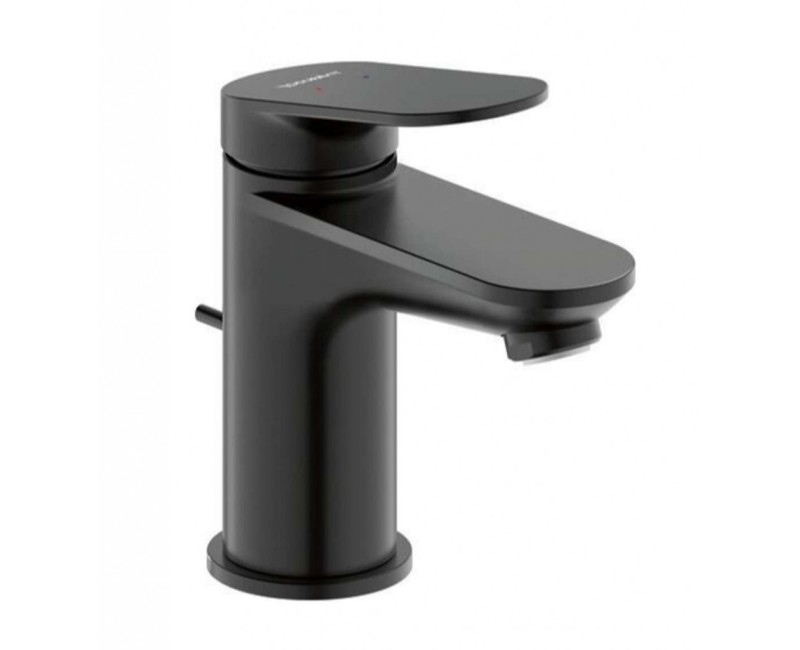 Vannas istabas izlietnes maisītājs Duravit Wave EasyClean Ar Pop Up vārstu Melns matēts