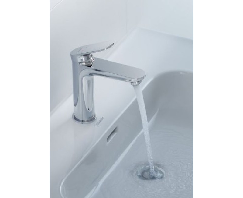 Смеситель для раковины Duravit Wave EasyClean с клапаном Pop Up Chrome