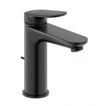 Смеситель для раковины Duravit Wave EasyClean с выдвижным клапаном, черный матовый