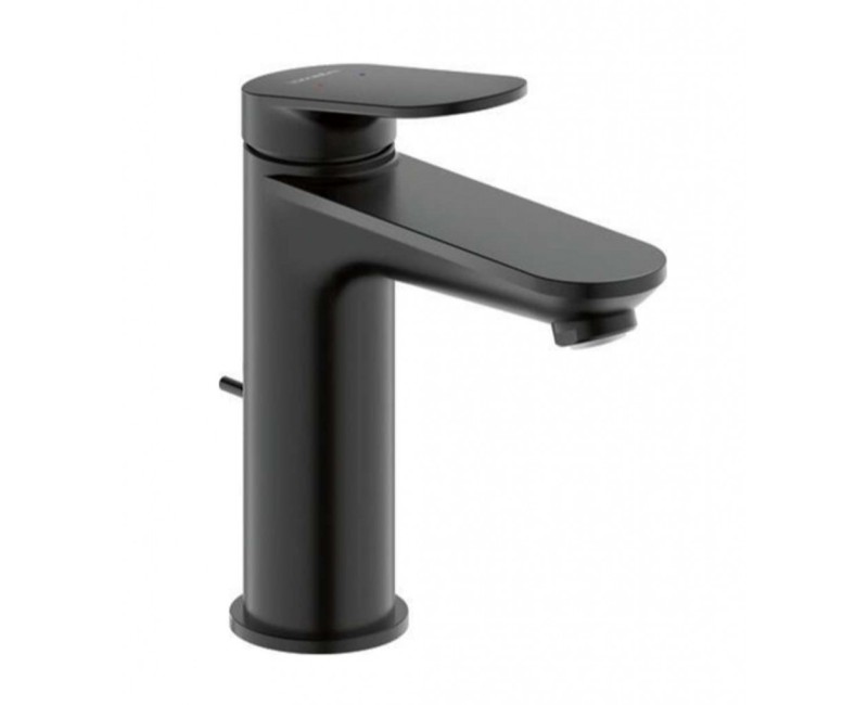 Смеситель для раковины Duravit Wave EasyClean с выдвижным клапаном, черный матовый