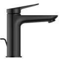 Смеситель для раковины Duravit Wave EasyClean с выдвижным клапаном, черный матовый