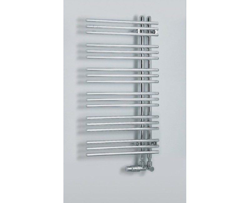 Полотенцесушитель / Радиатор Zehnder Yucca Asym 87x48 см, Хром YAC-090-050