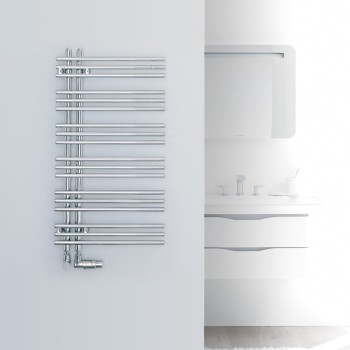 Dvieļu žāvētājs / Radiators Zehnder Yucca Asym 87x48cm, Hromēts YAC-090-050