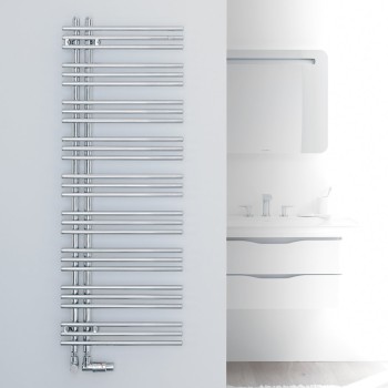 Dvieļu žāvētājs / Radiators Zehnder Yucca Asym 130x48cm, Hromēts YAC-130-050