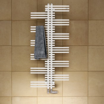 Dvieļu žāvētājs / Radiators Zehnder Yucca Asym 134x60cm, Balts YS-130-060