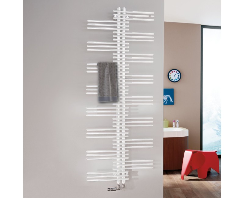 Полотенцесушитель / Радиатор Zehnder Yucca Asym 177x80 см, Белый YS-180-080