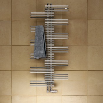 Dvieļu žāvētājs / Radiators Zehnder Yucca Asym 134x60cm, Hromēts YSC-130-060